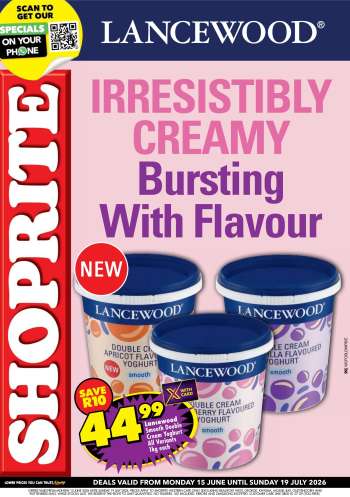 Shoprite catalogue  - 15/06/2026 - 19/07/2026.