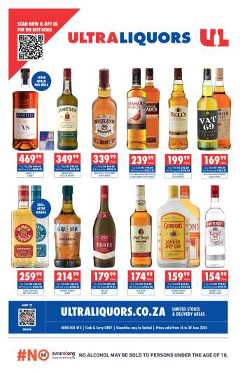 Ultra Liquors catalogue  - 16/06/2026 - 30/06/2026.