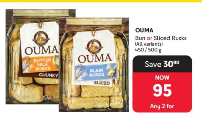 OUMA Bun or Sliced Rusks