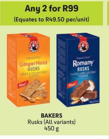 BAKERS RUSKS