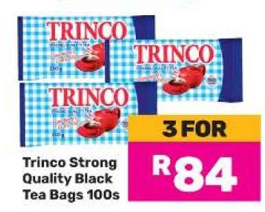 Trinco Strong Quality Black Tea Bags 100s