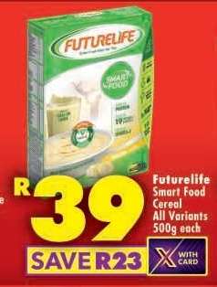 FUTURELIFE SMART FOOD CEREAL all variants 500g each