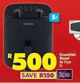 ESSENTIALS MANUAL AIR FRYER 5L