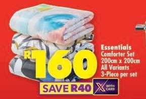 ESSENTIALS COMFORTER SET