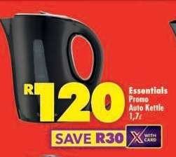 ESSENTIALS PROMO AUTO KETTLE 1,7ℓ