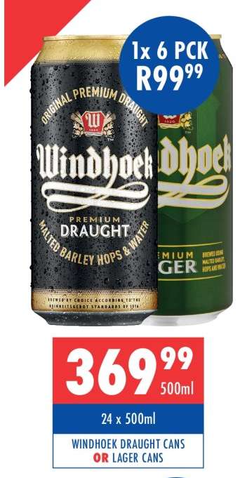 Windhoek Draught Cans