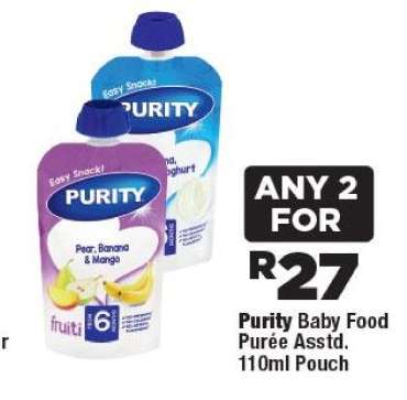 Purity Baby Food Purée Asstd.
