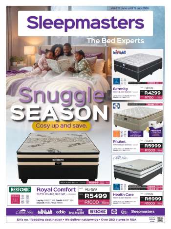 Sleepmasters catalogue  - 18/06/2026 - 15/07/2026.