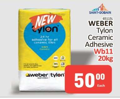 WEBER Tylon Ceramic Adhesive Wb11 20kg