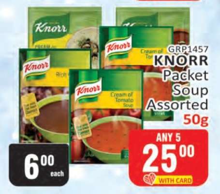 Knorr Packet Soup Assorted-50g