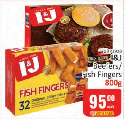 I&J Beefers/Fish Fingers