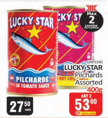 Lucky Star Pilchards Assorted-400g