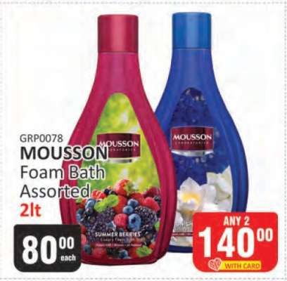 Mousson Foam Bath Assorted