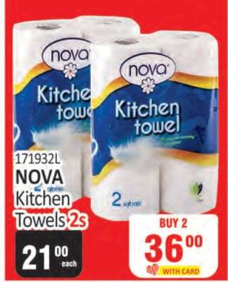 NOVA KITCHEN TOWELS 2s