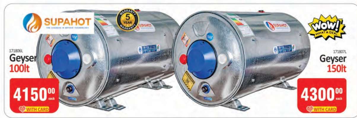 SUPAHOT Geyser 100lt