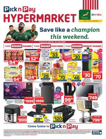 Pick n Pay Hypermarket catalogue  - 18/06/2026 - 21/06/2026.