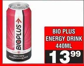 BIO PLUS ENERGY DRINK 440ML