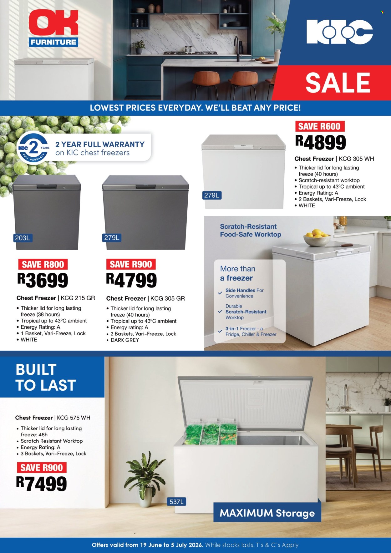 OK Furniture specials - 19/06/2026 - 05/07/2026. Page 1