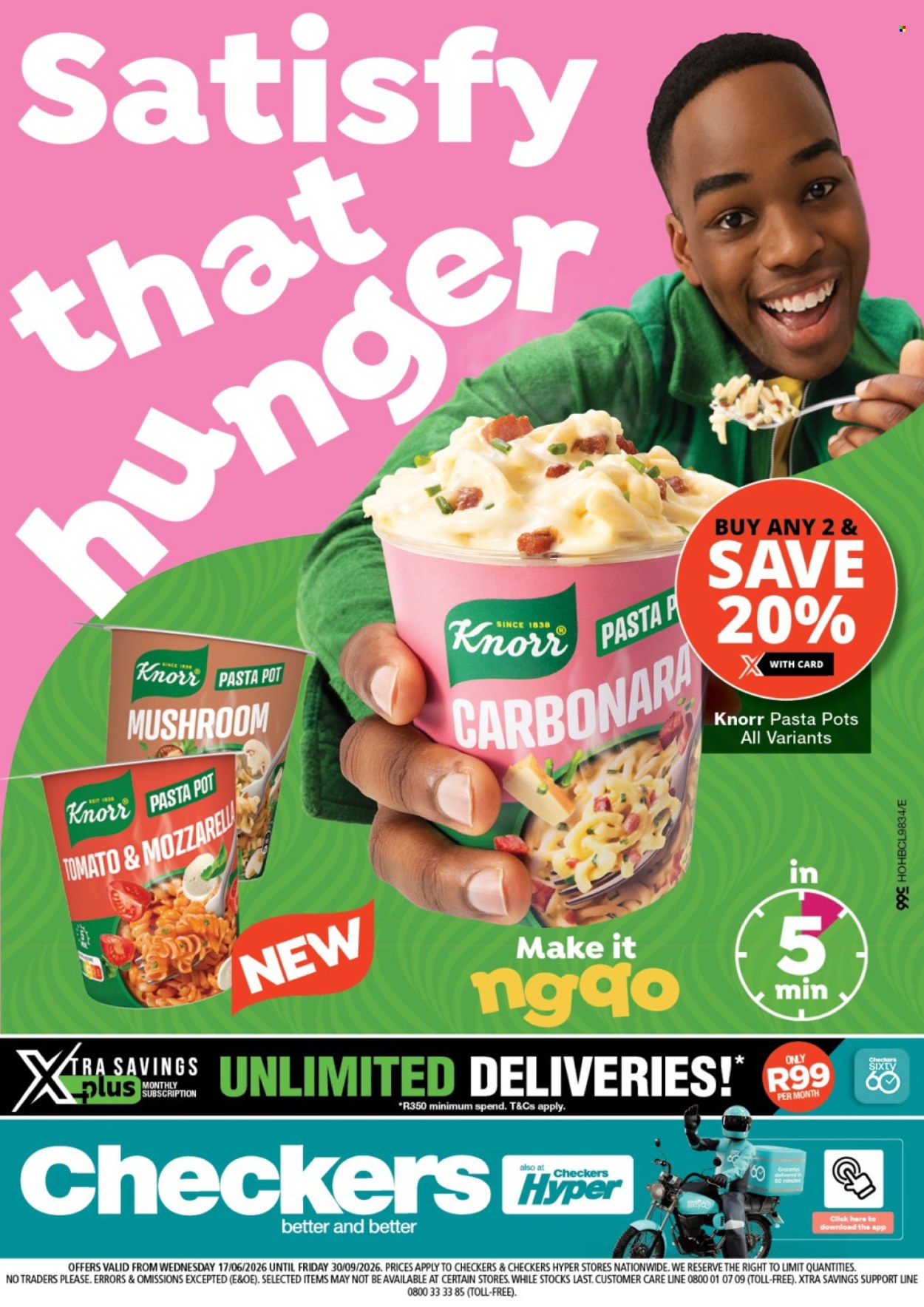 Checkers specials - 17/06/2026 - 30/09/2026. Page 1