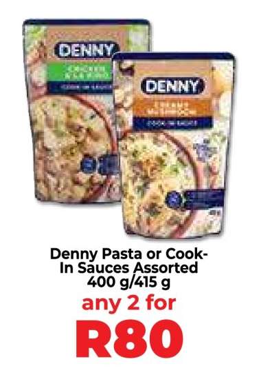Denny Pasta or Cook-In Sauces Assorted