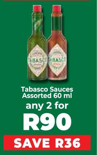 Tabasco Sauces Assorted 60 ml