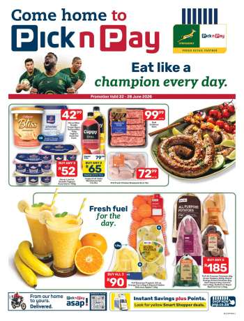 Pick n Pay catalogue  - 22/06/2026 - 28/06/2026.