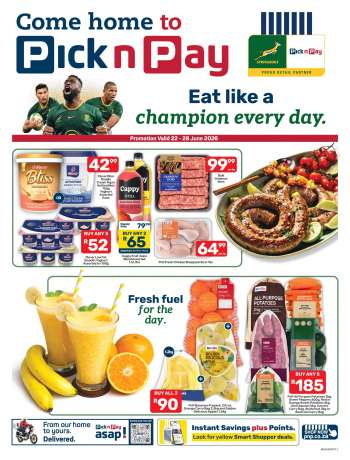 Pick n Pay catalogue  - 22/06/2026 - 28/06/2026.