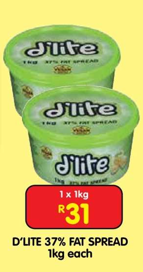 D'lite 37% Fat Spread
