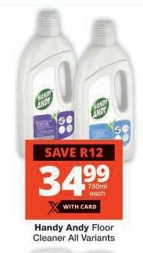 Handy Andy Floor Cleaner All Variants