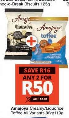 Amajoya Creamy/Liquorice Toffee All Variants 92g/113g