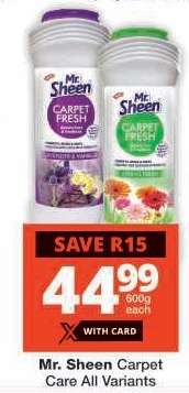 Mr. Sheen Carpet Care All Variants