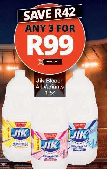 JIK BLEACH all variants