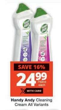 Handy Andy Cleaning Cream All Variants