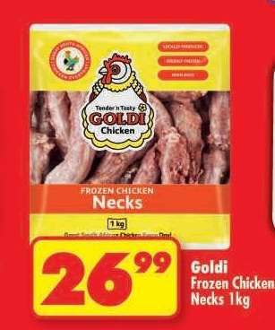 Goldi Frozen Chicken Necks 1kg