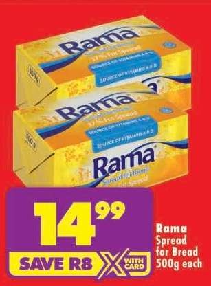 Rama Spread for Bread 500g each