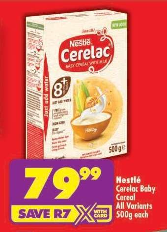 NESTLÉ CERELAC BABY CEREAL all variants 500g each