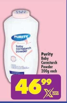 Purity Baby Cornstarch Powder