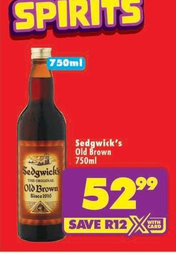 Sedgwick's Old Brown 750ml