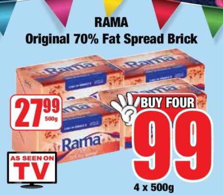 Rama Original 70% Fat Spread Brick