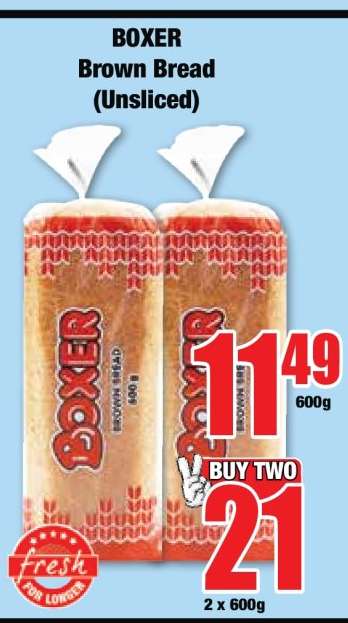 BOXER Brown Bread (Unsliced)
