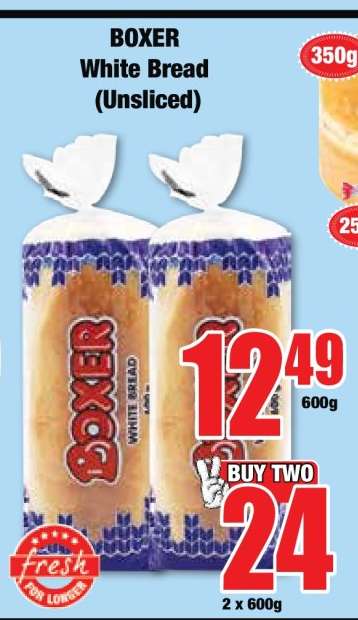 BOXER White Bread (Unsliced)