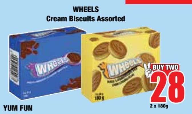WHEELS Cream Biscuits Assorted