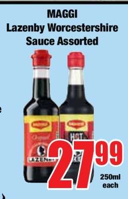 MAGGI Lazenby Worcestershire Sauce Assorted
