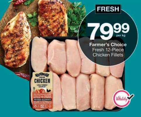 Farmer's Choice Fresh 12-Piece Chicken Fillets