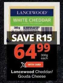 Lancewood Cheddar/Gouda Cheese