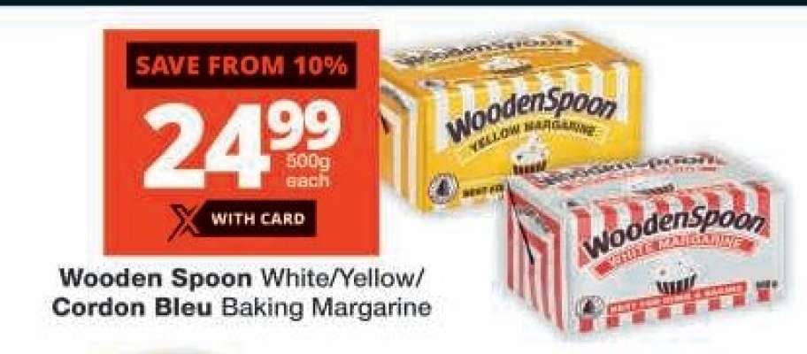 Wooden Spoon White/Yellow/Cordon Bleu Baking Margarine