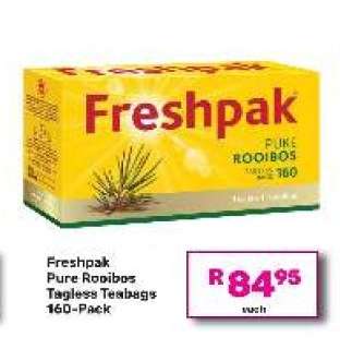 Freshpak Pure Rooibos Tagless Teabags 160-Pack