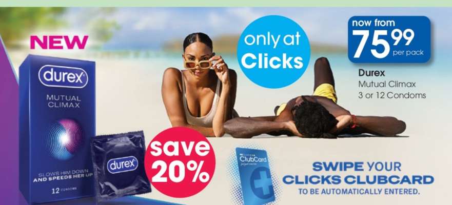 Durex Mutual Climax 3 or 12 Condoms