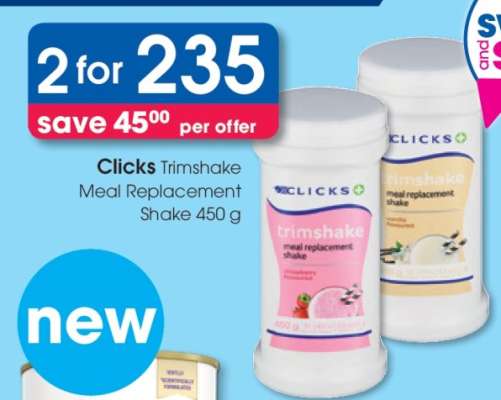 Clicks Trimshake Meal Replacement Shake 450 g