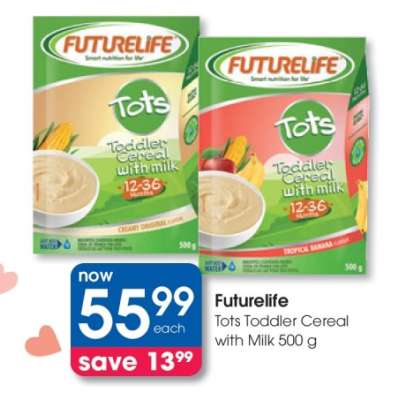 Futurelife Tots Toddler Cereal with Milk 500 g
